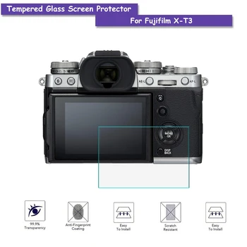Grūdintas Stiklas Screen Protector, Skydas LCD Apsauginė Plėvelė Fuji Fujifilm X-T3 XT3 Fotoaparato Priedai