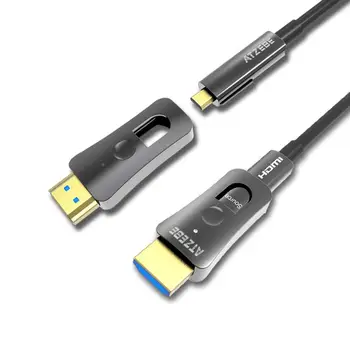 HDMI Optinio Pluošto Kabelis 30m 4k HDMI Kabelis, 2.0 palaiko 4K @ 60Hz, su Dual Micro HDMI ir Standartinį HDMI Jungtys