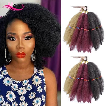 Har Lizdą Afro keistą garbanotas Twist Nėrimo Sintetinių Apsiuvai minkštas plaukų kasytės Už juodaodžių Moterų plaukų priauginimas Šviesūs