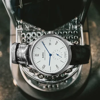 Hazeal Automatinė vyriški Žiūrėti Žuvėdra 1963 Mechaniniai Laikrodžiai Šveicarijos Prabangos Prekės Vyrų Laikrodžiai Su Oda zegarki męskie