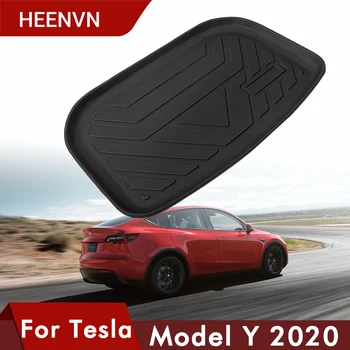 Heenvn ModelY Vandeniui Bagažo Skyriaus Kilimėlis Tesla Model Y Reikmenys, Automobilių Galinis Kamieno Saugojimo Kilimėliai Krovinių Dėklas Kamieno Apsauginės Pagalvėlės