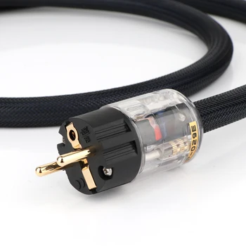 Hi-End vario AC maitinimo kabelis hifi audio MUMS/ES maitinimo laido gryno vario maitinimo kabelis su P-029/P-029E maitinimo kištuko jungtis