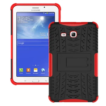 Hibridinis Šarvai Atramą Silicon Cover for Samsung Galaxy Tab 3 Lite 7.0 T110 T111 T113 T116 Padengti Coque 