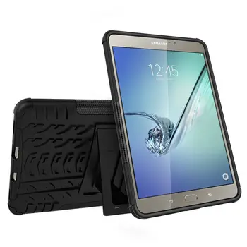 Hibridinis Šarvai Atramą Vaikai case For Samsung Galaxy Tab S2 8.0 colių T710 T715 Atvejais Tablet TPU ir KOMPIUTERIO stovas funda padengti + Rašiklis
