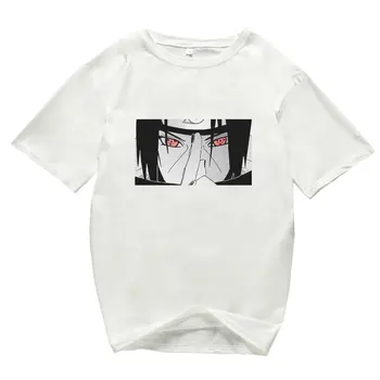Hip-Hop Marškinėliai Japonija Harajuku Anime Naruto T-Shirt Vyrams ir Moterims Streetwear yaz Tees Topai Marškinėliai büyük Berniukas Drabužiai