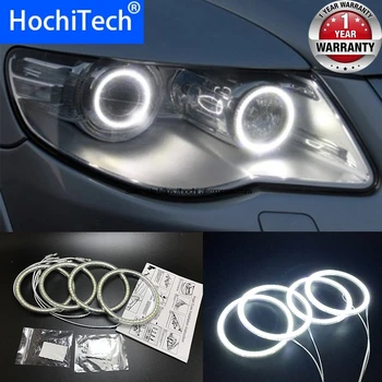 HochiTech Volkswagen VW Touareg 2007-2010 Ultra ryškūs SMD baltos spalvos LED angel eyes 12V halo žiedas rinkinys, šviesos važiavimui dieną DRL