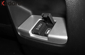 Honda CRV CR-V 2017 2018 2019 Anglies Pluošto Cigarečių Degiklio Skydelio Dangtelį Apdaila USB Rėmo Lipdukas Automobilio Interjero Priedai