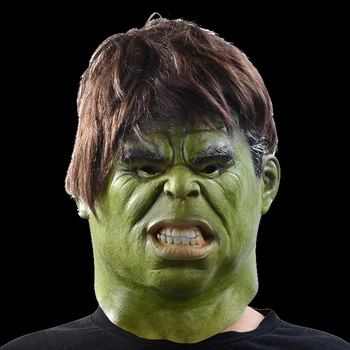 Hulk Kaukės Superhero Cosplay Helovinas Realus Visą Veidą Latekso Kaukė Suaugusiųjų Kostiumai, Rekvizitas, Žaislai