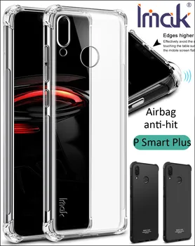 IMAK oro Pagalvė Atveju, Huawei P Smart Plus Nova 4 3 3i Kritimo atsparumo anti nukentėjo Šoko Minkštos TPU Silikono Padengti