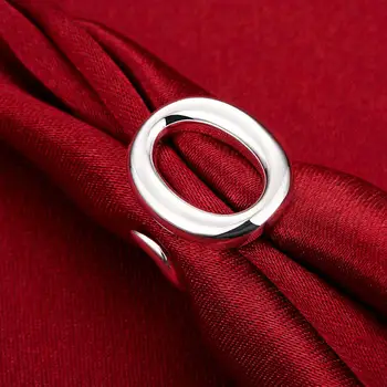 INALIS Paprasta Atidaryti Reguliuojamas Ovalo formos Žiedai Moterims, Romantišką Moterų Baltos spalvos Vario Žiedas Jubiliejų bižuterijos Naują Atvykimo