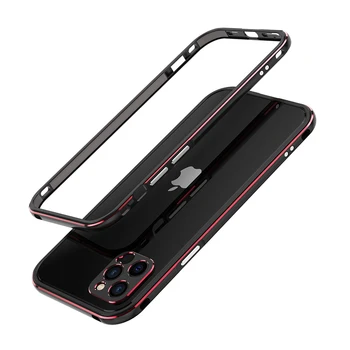 IPhone 12 Pro Max Atveju 12 Mini Pro 11 Pro Max 11 Aliuminio Metalo Bamperis Rėmas Plonas Dangtelis Telefono dėklas+ Carmera Objektyvas Raštas