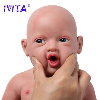 IVITA WB1513 59cm 5210g Originalus Full Silikono Reborn Baby Lėlės Akys Atidaryta Naujagimių Gyvas Juokiasi Kūdikiams Žaislai Vaikams Dovanų