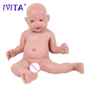 IVITA WB1513 59cm 5210g Originalus Full Silikono Reborn Baby Lėlės Akys Atidaryta Naujagimių Gyvas Juokiasi Kūdikiams Žaislai Vaikams Dovanų