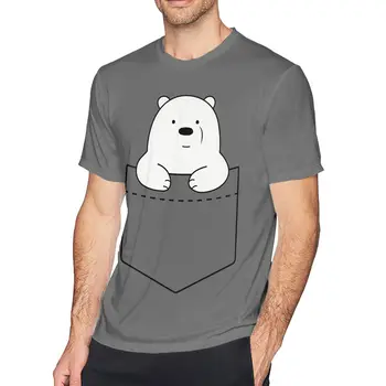 Ice Bear Marškinėliai Ledo Turėti Kišenėje T-Shirt Spausdinti Mados Marškinėliai, Juokinga 4xl trumpomis Rankovėmis Marškinėlius