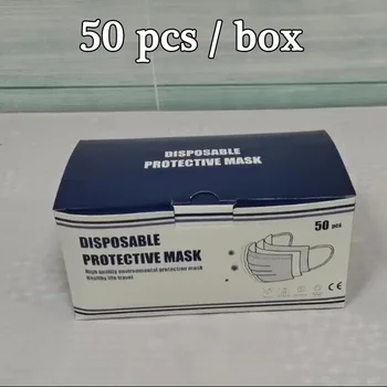 Individualiai Pakuotėje mascarillas 3 sluoksnių vienkartinės Kaukės veido kaukė 10 vnt maišuose masque mondkapjes kaukė lavable masque filtre