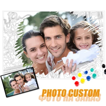 Individualiems poreikiams pritaikytos Dažų Skaičius Foto Custom 