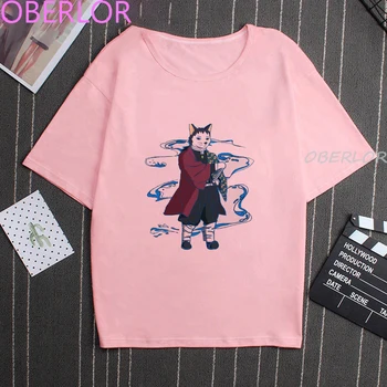 Inosuke Veido Anime Demon Slayer Dizainas, Spausdinimo T Shirts, Naują Atvykimo Vasaros Stiliaus Tanjiro T-Shirt Harajuku Gotikos Nezuko Camisetas
