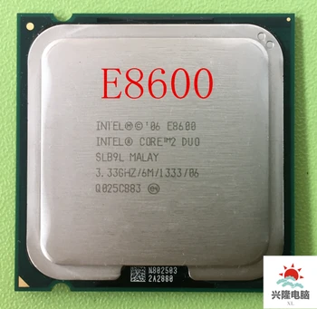 Intel Core 2 Duo E8600 e8600 Procesorius SLB9L DUAL-CORE 3.33 GHz FSB1333MHz Darbalaukio LGA 775 CPU