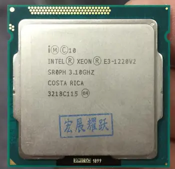 Intel Xeon Processor E3-1220 v2 E3 1220 V2 (8M Cache, 3.1 GHz) Quad-Core Procesorius LGA1155 PC Kompiuterio Desktop CPU 1220v2