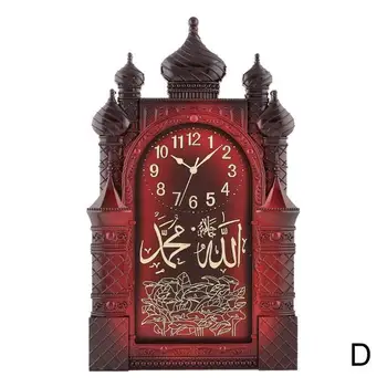 Islamo Sieniniai Laikrodžiai Sienos Kabo Musulmonų Maldos arabų Islamo Senovinių Namų Mečetė Apdailos Laikrodis Ramadanas Sienos Kambaryje Dovana L8Q3