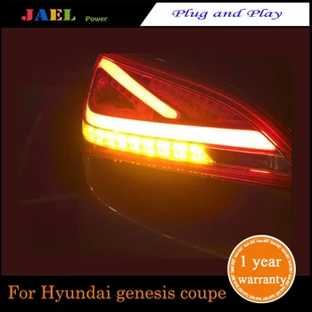 JAEL LED galinius Žibintus Už Genesis Coupe 2009 m.~2012Year LED Uodega Lempos Stabdžio Signalas Atbulinės Šviesos, Aukštos kokybės