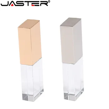 JASTER USB 2.0 akrilo crystal clear 3D flash drive, su įmonės Logotipu, dovana