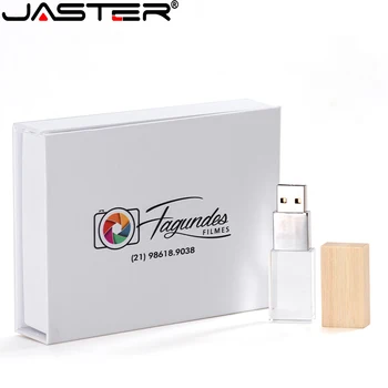 JASTER USB flash drive, Graikinių riešutų Crystal black kartoninė USB 2.0 Klevas popieriaus langelį, 4GB 8GB 32GB 64GB 128 GB 