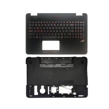 JAV Asus G551 G551J G551JK G551JM G551JW G551JX G551VW G551V nešiojamojo kompiuterio klaviatūra su foniniu apšvietimu Palmrest Viršutinis dangtelis/Apačioje atveju apvalkalas