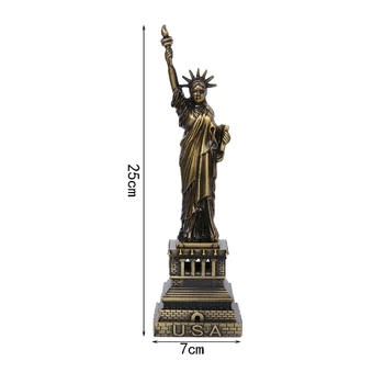 JAV Orientyrai Laisvės Statula Metalo Modelio Stalo Apdailos Įtaisą Amatų Dovana
