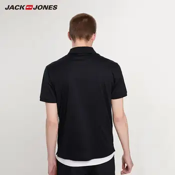 JackJones vyriški Polo Marškinėliai Medvilnės, Patogiai, Dryžuotas Turn-žemyn Apykaklės Polo Marškinėliai Vyrams Viršūnes Mada| 219206519