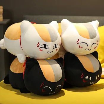 Japonijos Anime Simbolių Madara Natsume Katinas Iškamša Animacinių Filmų Pliušinis Žaislas Pagalvę Juoda Balta Katė Lėlės Gimtadienio Proga