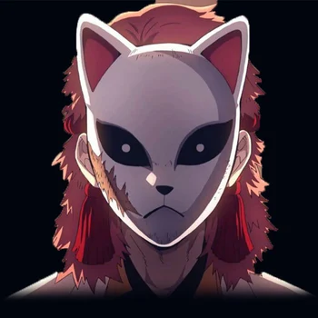 Japonų Anime Cosplay Kaukės Demon Slayer Kamado Tanjirou Sabito Makomo Halloween Mask Cosplay Šalis, Kostiumai, Rekvizitas, Fox Kaukės