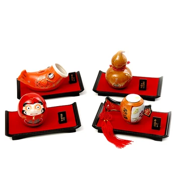 Japonų keramikos priemonė pasisekė kačių laimingas apdailos biuro stalo feng shui amatų namų dekoracijos, dekoracija dovanos