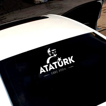 Juokingi Turkija Mustafa Kemal Ataturk Automobilių Lipdukai, Automobilių Optikos Reikmenys Vinilo Motociklų Lipdukas, PVC 20cm*14cm