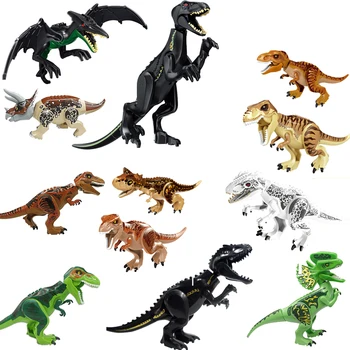 Juros Periodo Pasaulio 2 Blokai Dinozaurai Duomenys Plytų Tyrannosaurus Rex Indominus Rex I-Rex Surinkti Žaislai Vaikams