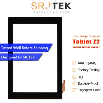 Jutiklinis Ekranas Sony Xperia Tablet Z2 Touchscreen SGP511 SGP512 SGP521 SGP541 skaitmeninis keitiklis Jutiklis Stiklo plokštės Sony Tablet Z 2