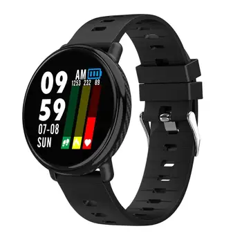 K1 Smart žiūrėti IP68 vandeniui IPS Ekrano Spalvos Širdies ritmo monitorius Fitness tracker Sporto smartwatch PK CF18 CF58