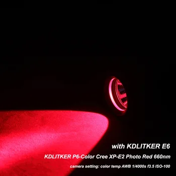 KDLITKER P6-SPALVA Cree XP-E2 Nuotrauka Red 660nm 280 Liumenų P60 Drop-in Modulis (1 pc)