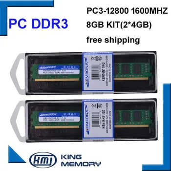 KEMBONA Nauja LONGDIMM Šilumos Kriaukle Atminties Ram Stalinis kompiuteris DDR3 8GB 8G 1 600mhz 8GB (Komplekto 2,2 X 4 GB) PC3-12800 1600