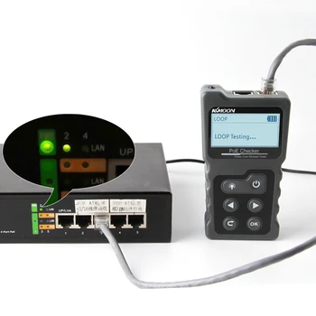KKmoon Daugiafunkcinis LCD Tinklo Kabelių Testeris PoE Tikrintuvas Inline PoE Įtampos ir Srovės Testeris su Kabelių Testeris Detektorius