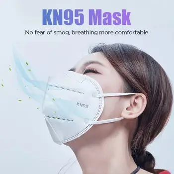 KN95 Dulkėms Anti-rūko Ir Kvėpuojantis Veido Kaukės Filtravimo Nagų Kaukes 5 Sluoksnių Burną, Mufelinė Padengti Kaukė Greitas Pristatymas masque