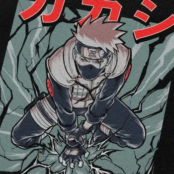 Kakashi Hatake Marškinėlius Vyrams Medvilnės, Anime, Manga Sharingan Tee Marškinėliai trumpomis Rankovėmis Vasarą Naruto Ninja T-marškinėliai, Drabužiai Merch