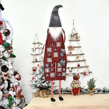 Kalėdų Dekoracijas Santa Claus Beveidis lėlės Kalendorius Pakabukas Advento Atgalinės atskaitos Kalendorius Sieninis Kalendorius Namų Puošybai