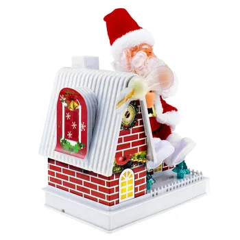 Kalėdų Dekoro Santa Claus Elektros Dainuoti Ornamentu Žaislai Su Linksmais Šviesos Apdailos Ir Dekoro Švietimo Lėlės Šalies 2019 Naujas