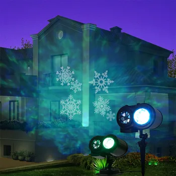 Kalėdų Lazerinis Projektorius 12 Modelius Snaigės Lazerio Šviesos Lauko Helovinas Projektorius Etape Lempos Star Light Dušo Kalėdos Deco