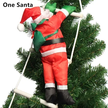 Kalėdų Ornamentu Laipiojimo Santa Claus Laipiojimo Lynų Laiptais Kalėdų Medžio Pakabukas Lašas Papuošalai Namuose Šalis Durų Apdailos