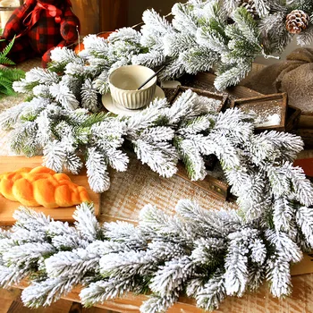 Kalėdų vainikas Darbalaukio dekoracijas, Kedro Medis, Dirbtiniai augalai Restoranas šalis langas namų puošybai Rotango pušis