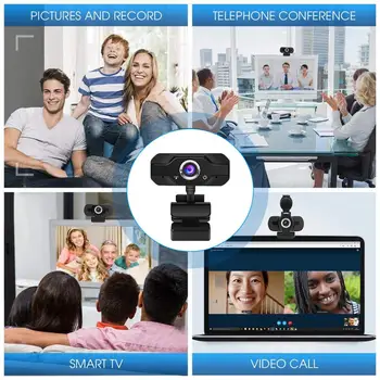 Kamera 1080p web cam USB web kamera su mikrofonu kameros žiniatinklio PC usb kamera, kamera full hd 1080p kamera 4k