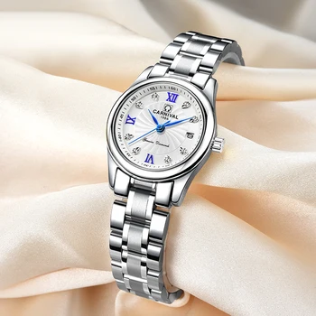 Karnavalas Prabangos Prekės ženklo Žiūrėti Moterų Kvarcinis Laikrodis Šveicarija Moterų Laikrodžiai Vyrų Vandeniui Karinės reloj hombre