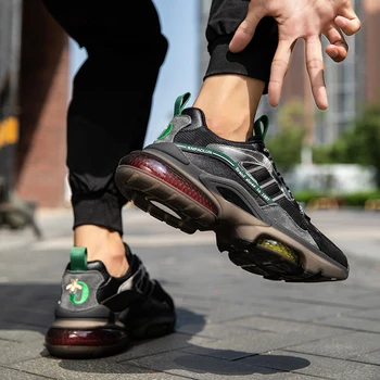 Karšto pardavimo vyriški patogus pūsti pagalvėlė platforma batai suvarstomi laisvalaikio bateliai pėsčiomis sportbačiai lauko šviesos bėgimo bateliai